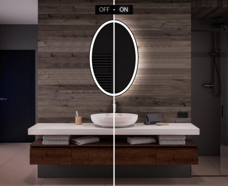 Koupelnové zrcadlo s LED podsvícením L74 #5