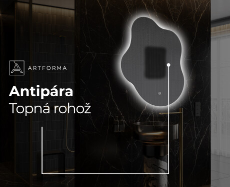LED zrcadlo do koupelny s nepravidelným tvarem EM221 #9
