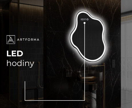 LED zrcadlo do koupelny s nepravidelným tvarem EM222 #8