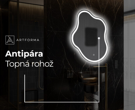 LED zrcadlo do koupelny s nepravidelným tvarem EM222 #9