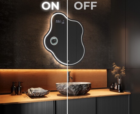 LED zrcadlo do koupelny s nepravidelným tvarem EM223 #3