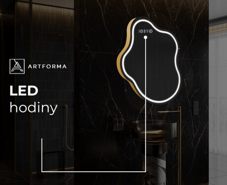 LED zrcadlo do koupelny s nepravidelným tvarem EM223 #8