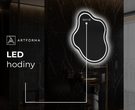 LED zrcadlo do koupelny s nepravidelným tvarem EM223 #8