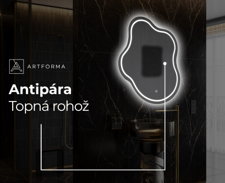 LED zrcadlo do koupelny s nepravidelným tvarem EM223 #9