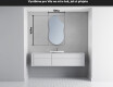 LED zrcadlo do koupelny s nepravidelným tvarem F221 #4