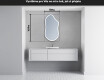 LED zrcadlo do koupelny s nepravidelným tvarem F222 #5