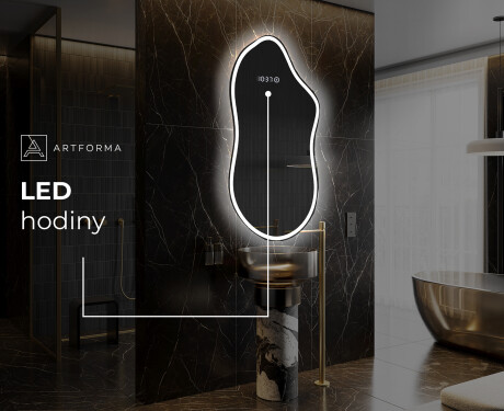 LED zrcadlo do koupelny s nepravidelným tvarem F222 #7