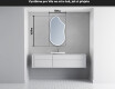 LED zrcadlo do koupelny s nepravidelným tvarem F223 #5