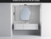 LED zrcadlo do koupelny s nepravidelným tvarem G221 #4