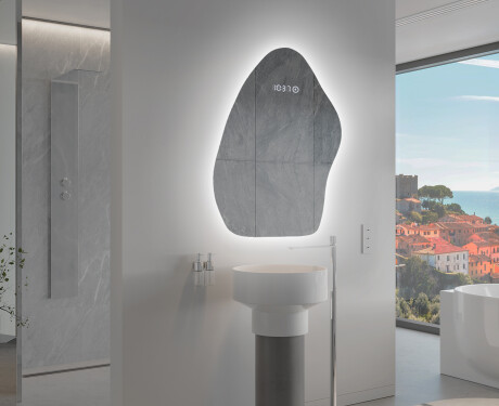 LED zrcadlo do koupelny s nepravidelným tvarem G221 #9