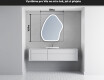 LED zrcadlo do koupelny s nepravidelným tvarem G222 #5