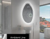 LED zrcadlo do koupelny s nepravidelným tvarem U222 #3