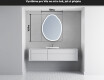 LED zrcadlo do koupelny s nepravidelným tvarem U222 #5