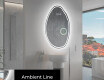 LED zrcadlo do koupelny s nepravidelným tvarem U223 #3