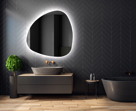 LED zrcadlo do koupelny s nepravidelným tvarem J221 #2