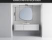 LED zrcadlo do koupelny s nepravidelným tvarem J221 #3