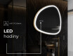 LED zrcadlo do koupelny s nepravidelným tvarem J222 #9