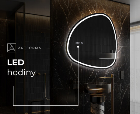 LED zrcadlo do koupelny s nepravidelným tvarem J223 #7