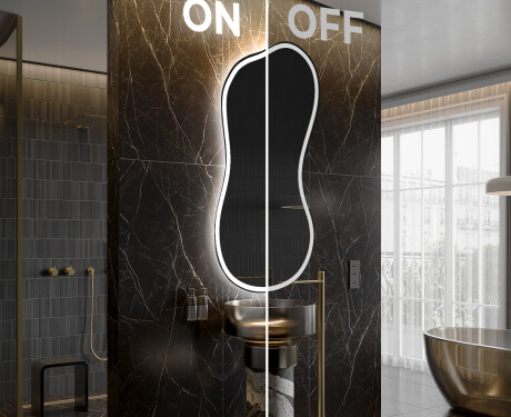 LED zrcadlo do koupelny s nepravidelným tvarem K222 #3