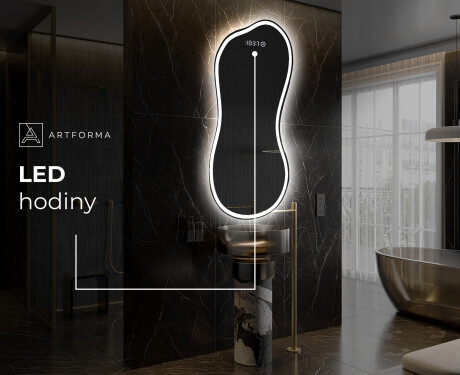 LED zrcadlo do koupelny s nepravidelným tvarem K222 #7