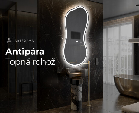 LED zrcadlo do koupelny s nepravidelným tvarem K222 #8