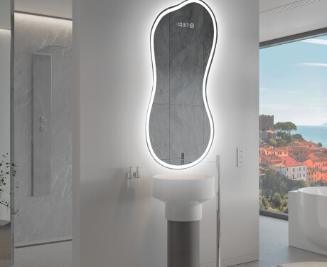 LED zrcadlo do koupelny s nepravidelným tvarem K222 #9