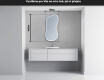 LED zrcadlo do koupelny s nepravidelným tvarem K223 #5
