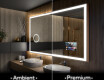 Koupelnové zrcadlo s LED podsvícením L01 #1