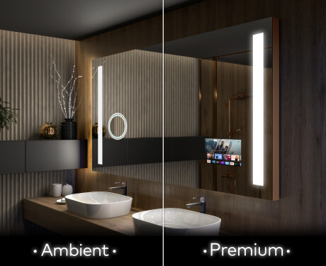 Koupelnové zrcadlo s LED podsvícením L02 #1