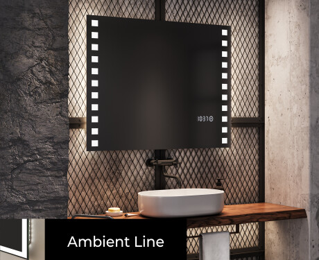 Koupelnové zrcadlo s LED podsvícením L03 #3