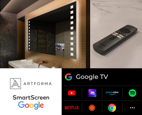 Koupelnové zrcadlo s LED podsvícením L03 #5