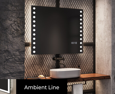 Koupelnové zrcadlo s LED podsvícením L06 #3