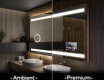 Koupelnové zrcadlo s LED podsvícením L09