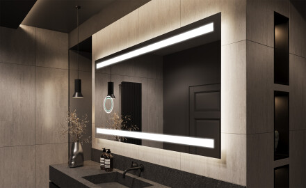 Koupelnové zrcadlo s LED podsvícením L09