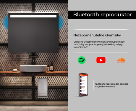 Koupelnové zrcadlo s LED podsvícením L12 #6