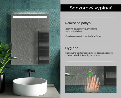 Koupelnové zrcadlo s LED podsvícením L12 #7