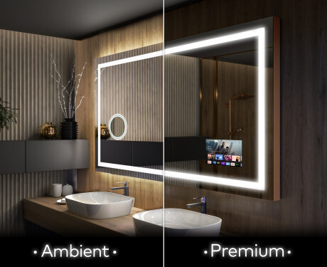 Koupelnové zrcadlo s LED podsvícením L15 #1