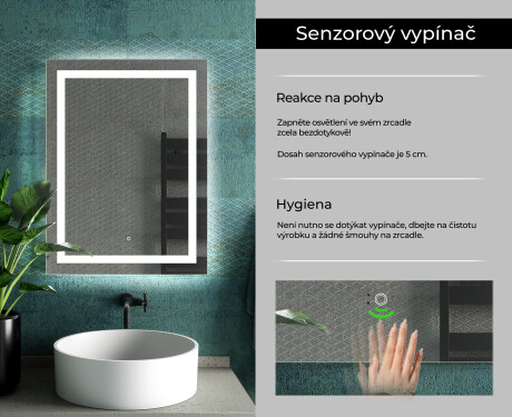 Koupelnové zrcadlo s LED podsvícením L15 #7