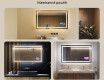 Koupelnové zrcadlo s LED podsvícením L15 120x80cm - SmartScreen, DualColor #2