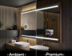 Koupelnové zrcadlo s LED podsvícením L23