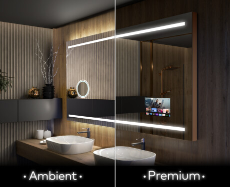Koupelnové zrcadlo s LED podsvícením L23