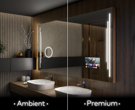 Koupelnové zrcadlo s LED podsvícením L27 #1