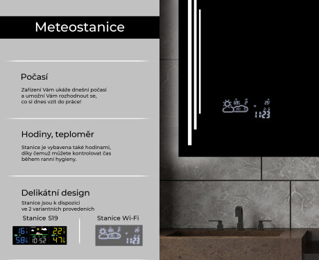 Koupelnové zrcadlo s LED podsvícením L27 #5