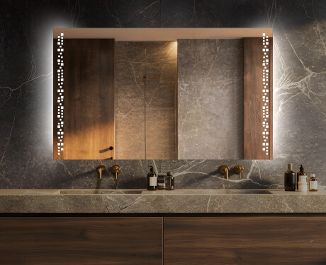 Koupelnové zrcadlo s LED podsvícením L38