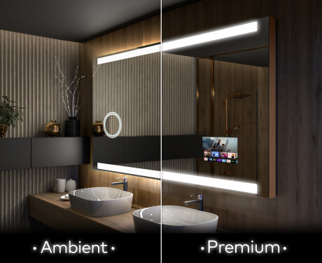 Koupelnové zrcadlo s LED podsvícením L47