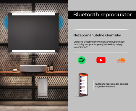 Koupelnové zrcadlo s LED podsvícením L47 #6
