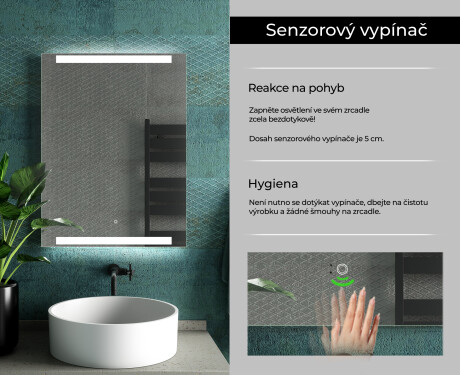 Koupelnové zrcadlo s LED podsvícením L47 #7