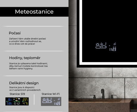 Koupelnové zrcadlo s LED podsvícením L49 #5