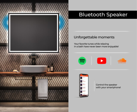 Koupelnové zrcadlo s LED podsvícením L49 #6