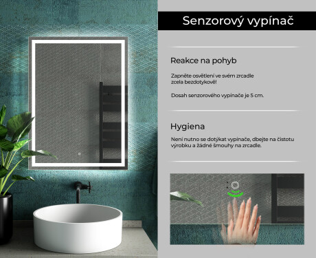 Koupelnové zrcadlo s LED podsvícením L49 #7